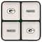 The Memory Company NFL 4 Section Square Ceramic Tray